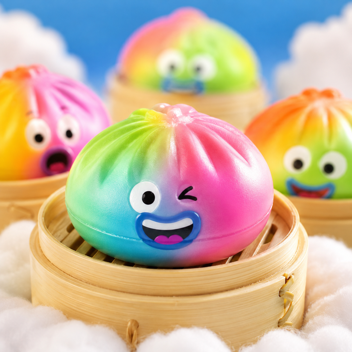 Rainbow Mood Dumpling Squishy — Mystery Blind Box