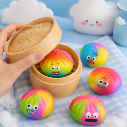 Rainbow Mood Dumpling Squishy — Mystery Blind Box