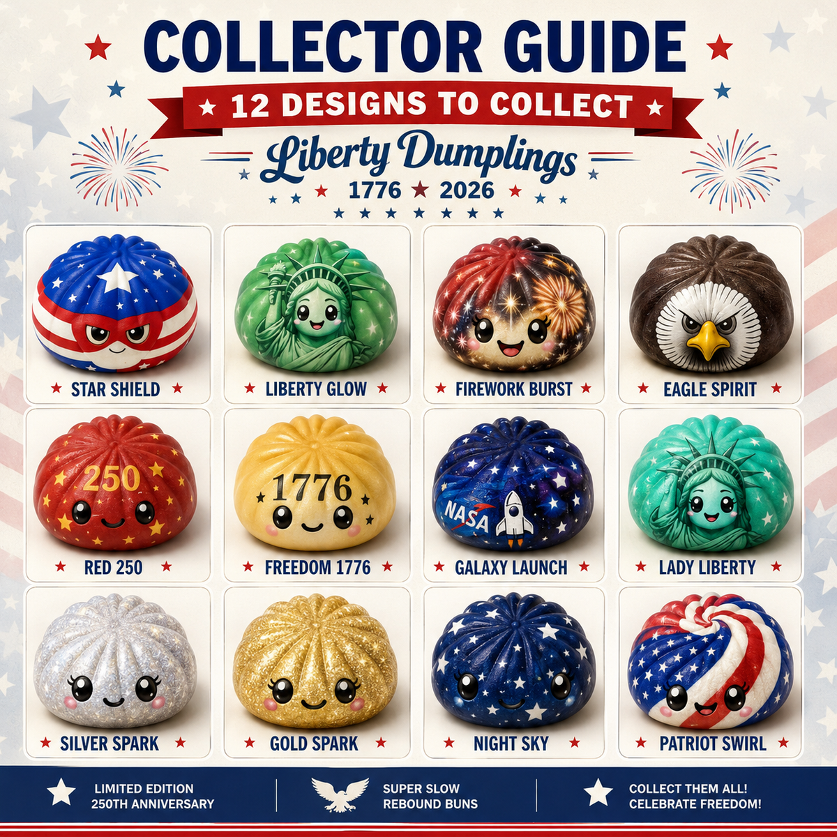 Liberty Dumpling Squishy - Mystery Blind Box